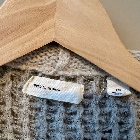 Sleeping on Snow longline cable knit cardigan S/XS - Picture 7 of 8